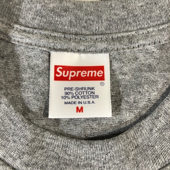 Supreme Kmart 2017 Blank Heather Grey T Shirt M - Picture 3 of 4